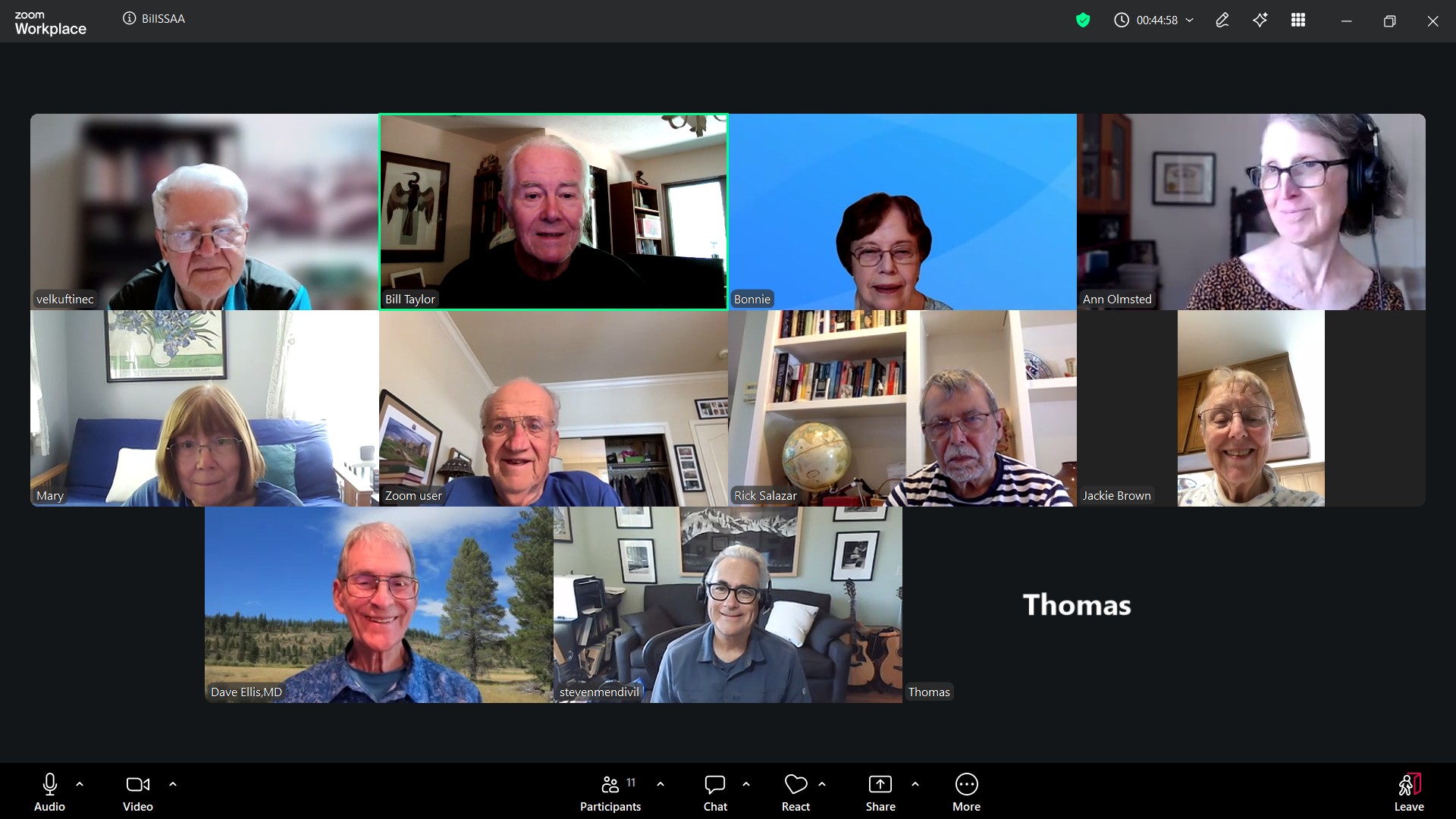 SSAA Zoom Board of Directors May Meeting